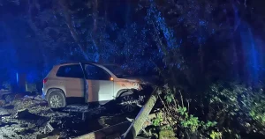Boy, 12, takes out village’s power after crashing mum’s car on 38-mile joyride