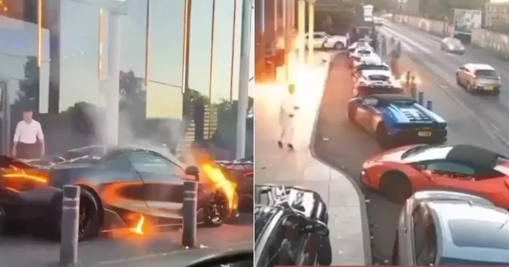 Row of supercars petrol bombed during Birmingham wedding