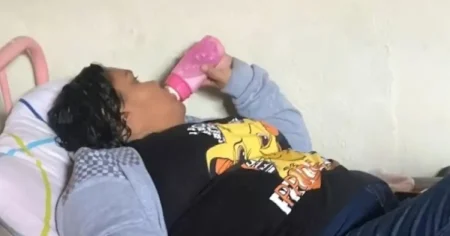 Woman, 38, posed as 12-year-old using teddy and high child’s voice to trick couple into adopting her