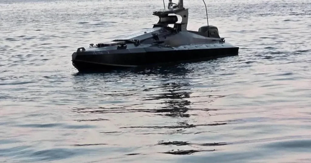 Fighter jets destroy explosive-laden sea drone close to huge gas platform