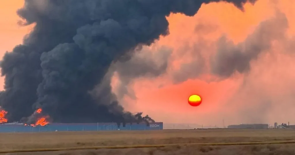 Audacious drone blitz destroys three warehouses belonging to the ‘Amazon of Russia’