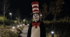 Is a life-sized Cat in the Hat really lurking in people’s driveways and scaring teens?