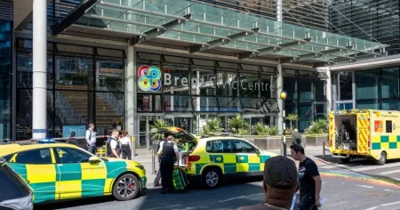 Young man stabbed to death in middle of day at London council HQ