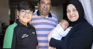 Boy, 13, relives moment he saved his newborn brother from choking to death