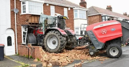 Man rammed a tractor into home ‘after graves of relatives desecrated’