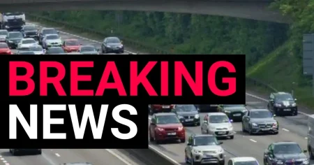 M25 closed at rush hour on first day back to school after serious crash