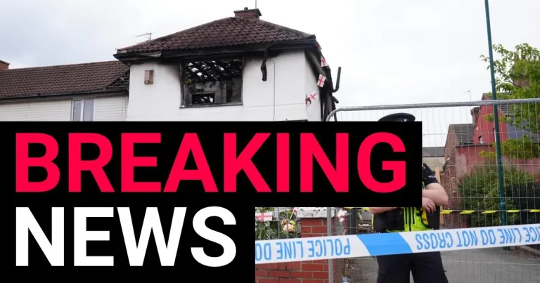 Man, 23, charged with double murder after house fire that killed girl,7, and aunt