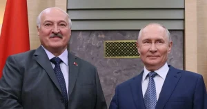 Putin and his mate joke about who is the biggest dictator
