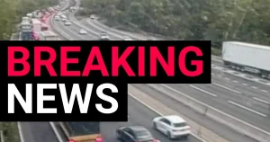 Lorry spills 300 litres of diesel across M3 after crash
