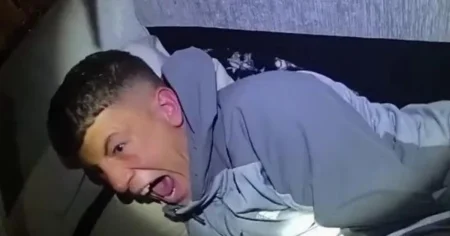 Bodycam captures drug trafficker’s ‘hysterical screams’ after police wake him up