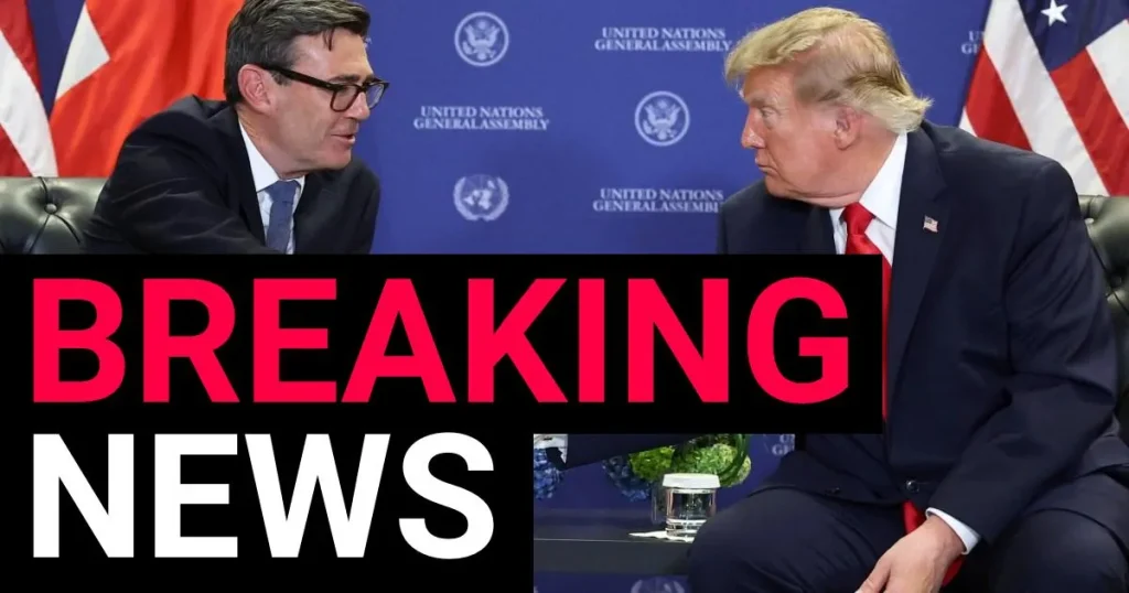 Andy Burnham stands up for Manchester in first meeting with Trump