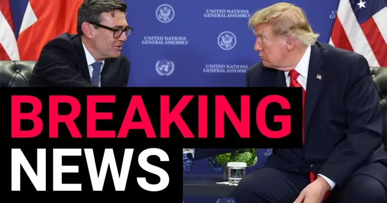 Andy Burnham stands up for Manchester in first meeting with Trump