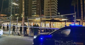 Three British men arrested after man shot four times near Costa del Sol bar