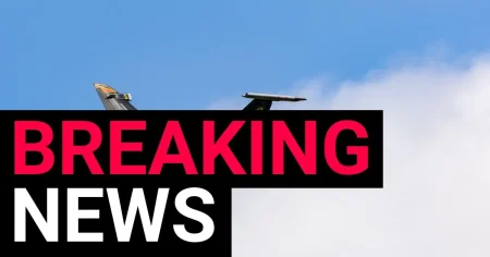 Major incident after RAF jet crashes after take off in Wales