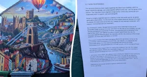 AI mural in ‘home of Banksy’ slammed for getting Bristol so wrong