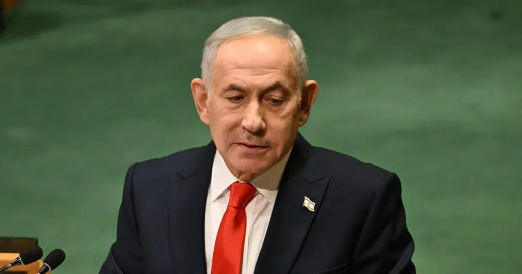 Netanyahu calls genocide accusations ‘greatest lie in history’ after delegates walk out of UN speech
