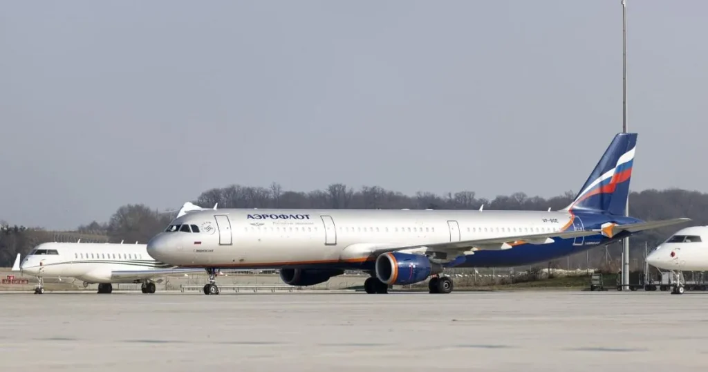 The Russian plane that has sat at Swiss airport since start of Ukraine war