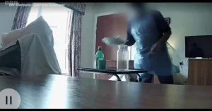 Carer caught on camera tormenting dementia sufferer and shaking his bed