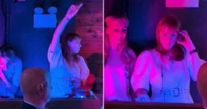 Angela Rayner blasts 90s trance hits from DJ decks at Labour conference