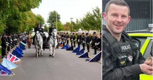 Hundreds of officers and veterans pay tribute to war hero PC killed in A66 crash