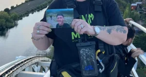 ‘My son loved Thorpe Park so I climbed UK’s tallest rollercoaster in his memory’