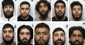 10 men jailed for 130 years after setting a mother and girl, 13, on fire