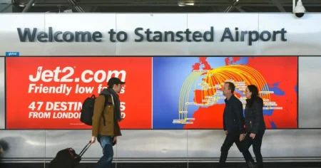 Chaos at Stansted as passengers stranded without water following transit train breakdown