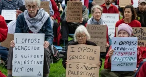 UK national security adviser’s wife in the eye of storm as police assess Palestine Action post