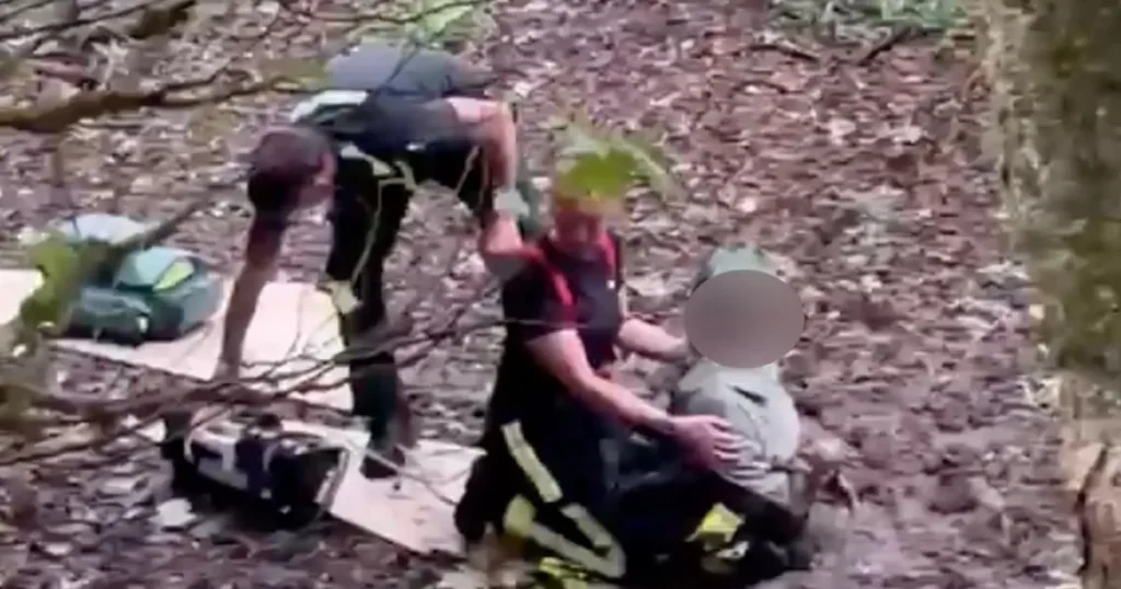 Arsenal fan storms out of home after loss only to rescue woman stuck in mud