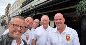 ‘Jolly Boys’ on ‘never-ending pub crawl’ visit their 200th boozer