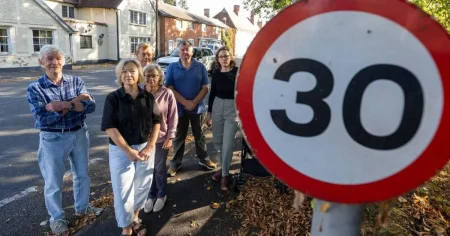 The village rallying to demand 20mph speed limits