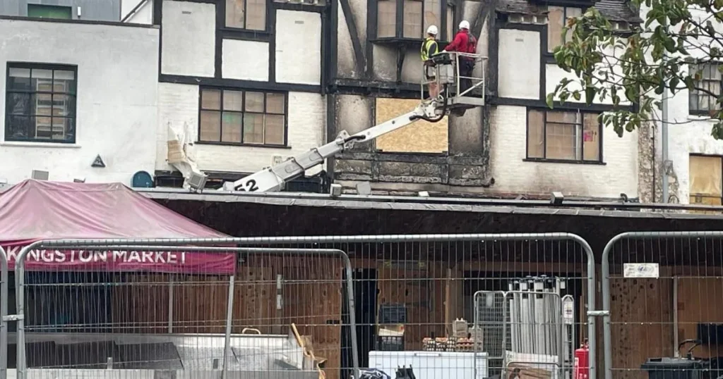 ‘Heart’ of London community destroyed after fire rips through 800-year-old market