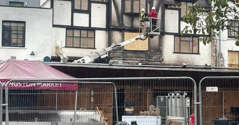 ‘Heart’ of London community destroyed after fire rips through 800-year-old market