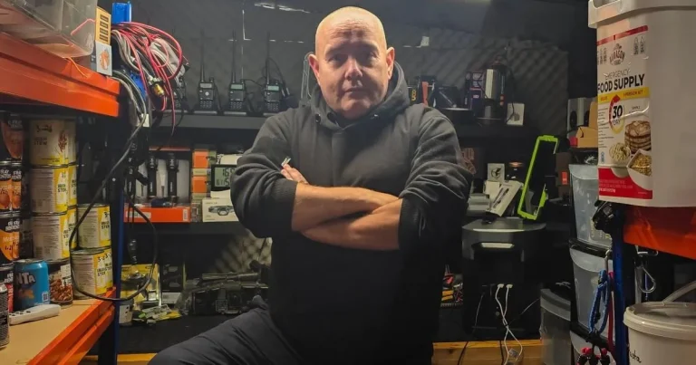 British doomsday prepper spends £6,000 on tinned food and power banks to last 25 years