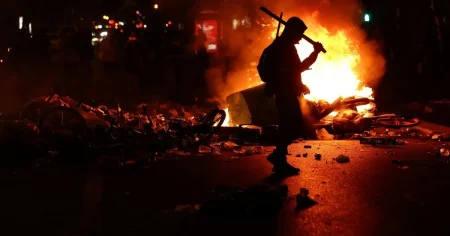 Dramatic pictures show curfews in Paris after France witnesses the worst rioting in years