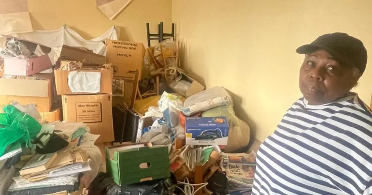 Young mum and ex-actress stuck in ‘homes from hell’ with collapsing ceiling and no gas