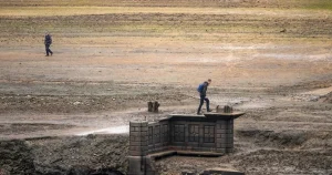 Lost villages uncovered from reservoir thanks to low water levels