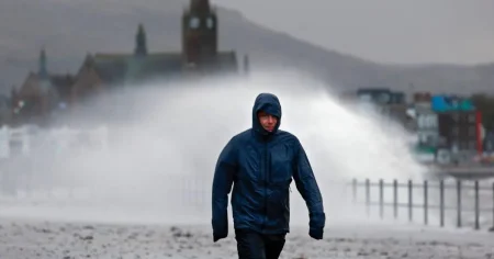 Entire UK town submerged and thousands lose power in second day of Storm Boelo chaos