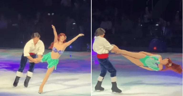 Ariel in horror accident as ‘headbanger’ move goes wrong during Disney On Ice