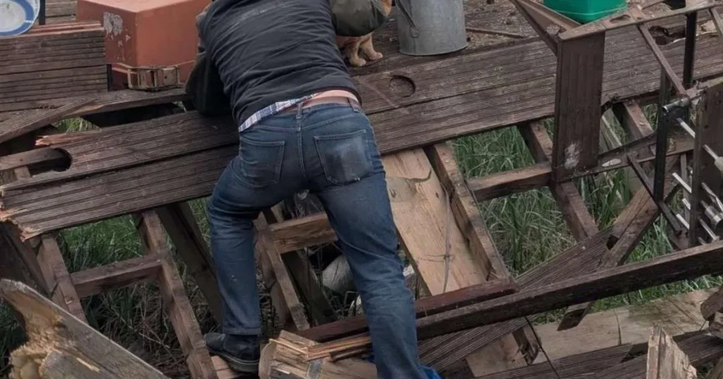 Man returns from shopping trip to find entire home destroyed by bulldozer – including his son’s ashes