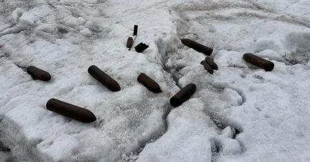 Melting glaciers expose hundreds of unexploded World War I bombs